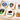 Box of six logo branded biscuits in a letterbox sized gift box featuring UK Rugby club logos for Bath Rugby, Leicester Tigers, England Rugby, Northampton Saints, Saracens and Exeter Tigers