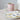 Logo Biscuits with Pink Aubergine Logo with pink striped mug and biscuits on aplate